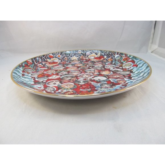 Santa Claws Porcelain Plate Franklin Mint Limited Edition by Bill Bell - Picture 5 of 10